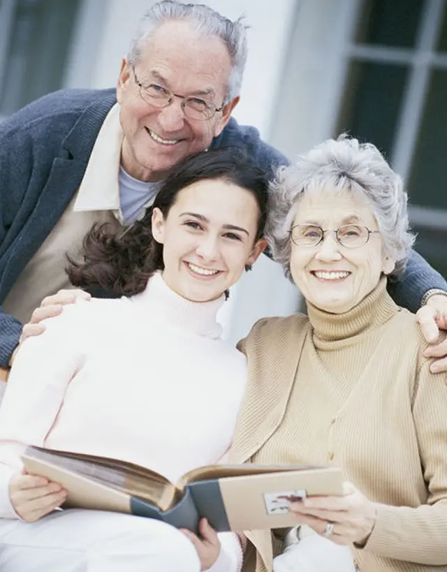 Multigenerational family sharing a happy moment together outdoors